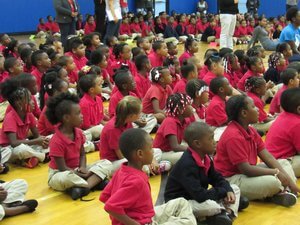 achievement first students sitting
