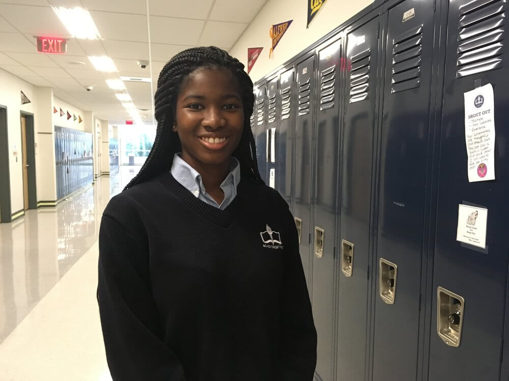 Isis, the senior class president at AF Amistad High.