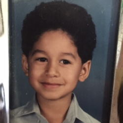 Claudio as a child. 