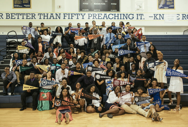 The Class of 2017 after Senior Signing Day at AF Brooklyn High