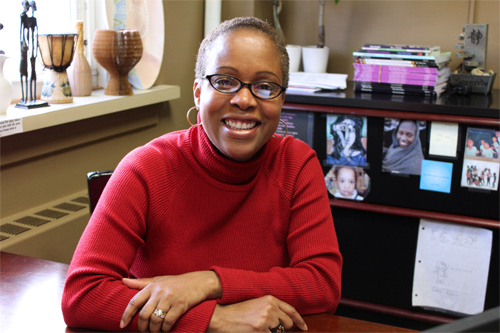DSO Florisca Carter in her office