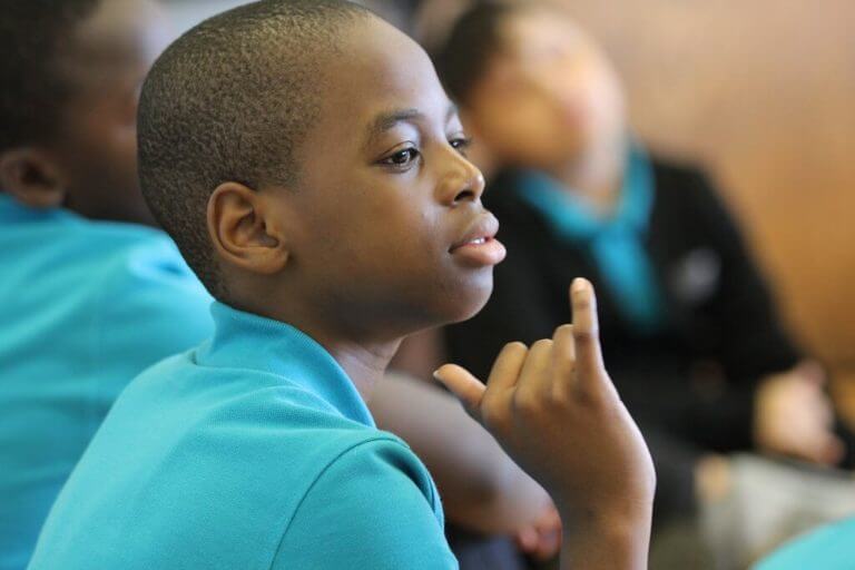 Daniel, a sudent at AF Providence Mayoral Academy Middle