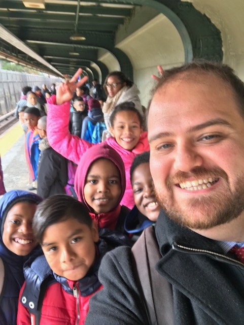 Marc and his students on a recent field trip.