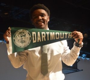 James at Senior Signing Day in 2016