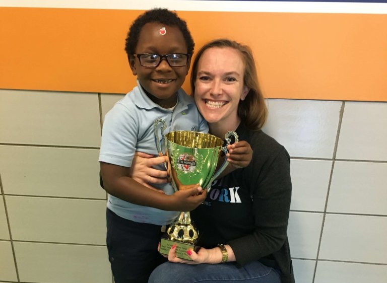 Principal Volkmar and her student