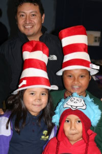 Students from Elm City dressed as Cat in the Hat