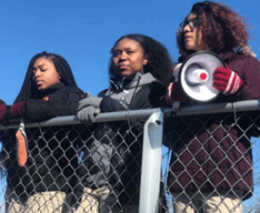 AF Amistad High students in solidarity with Parkland