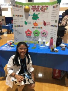 Emily at science fair