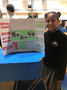 Amanda at the science fair