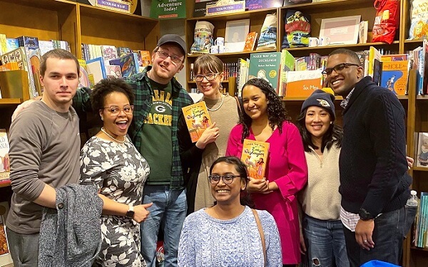 Janae and her team at a book release