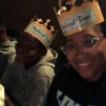 Tiffany Blake and a student on a fieldtrip